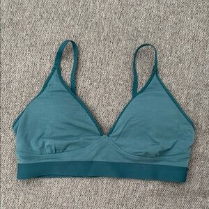 Teal Bralette rei merino wool sports bra